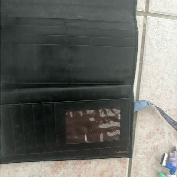 T anthony alligator pocket secretary Leather credit card Checkbook Wallet unisex - Picture 4 of 4